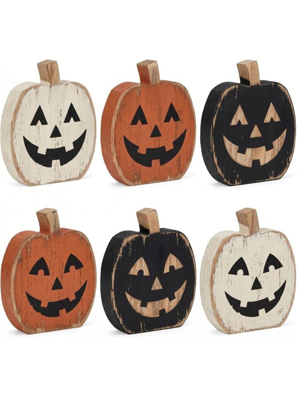 🎃6 Pcs Multi Fall Pumpkin Halloween Decorations for Home Kitchen Tray Decor